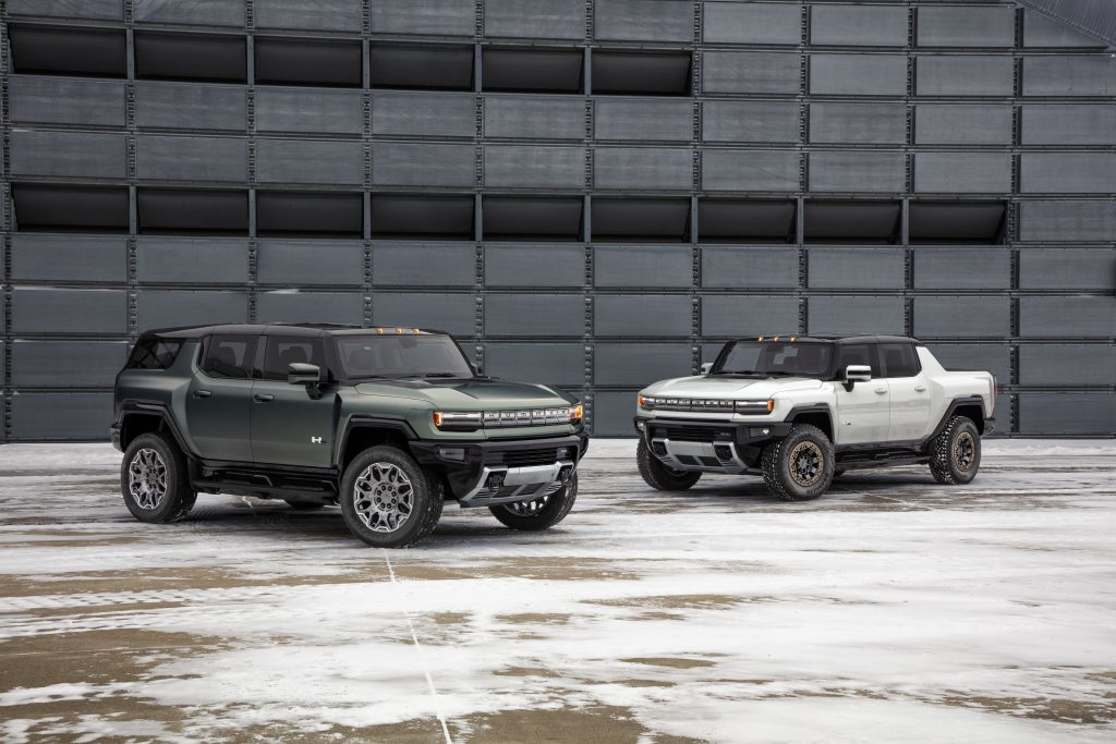 2024 GMC Hummer EV SUV and 2022 EV Pickup