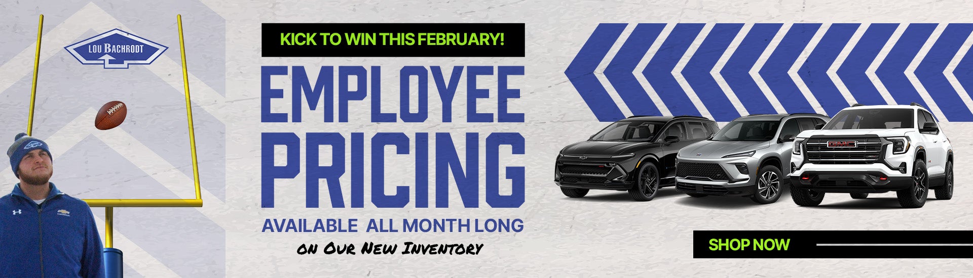 Employee Pricing All Month Long